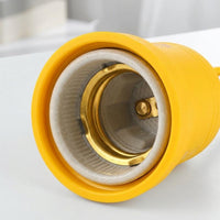 Ceiling Light for Garage Lighting and Garden Lighting, Waterproof Ceramic E27 Lamp Holder with Cord, Round Shape Screw Bulb Fitting, 220V 80g
