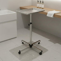 Salon Rolling Tray on Wheels with Adjustable Height, Hair Stylist Tray