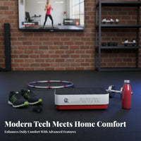 Non-Slip Design Whole Body Vibration Machine Low Noise Vibration Plate Exercise Machine Wireless Controller Control Fitness Shaker Plate Resistance Bands Included for Beginners, Adults, People with Sedentary Lifestyles, Home Gym, Living Room, Indoor