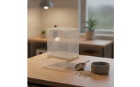 Automatic Bird Feeder Spill-Resistant No-Mess Bird Feeder Husk Separating Pet Accessory for Parrot Owners