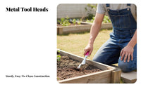 3 Pieces Garden Tool Set Multipurpose Small Gardening Tools Easy to Clean Gardening Hand Tool Kit for Yard Work, Potted Plants