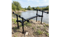 Double Rod Stand Telescopic Ground Stake Rod Holder Easy to Set up Ground Fishing Pole Holder for Outdoor