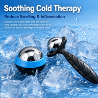 Muscle Relaxation Balls, Tendonitis Relief, Vascular Health, 50/60mm Stainless Steel Physical Therapy Massage Balls for Cold & Hot Therapy