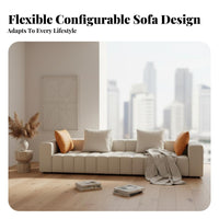 Corner Sofa with ribbedTufted spine musical key spinerest Living Room Furniture Down and Latex Filling Sectional Couch for Families, Hosts, Small Spaces