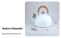 Whistling Tea Kettle Clear Whistle Folding Handle Kettle Folding Handle Water Boiler Effortless Pouring Spout Kitchenware