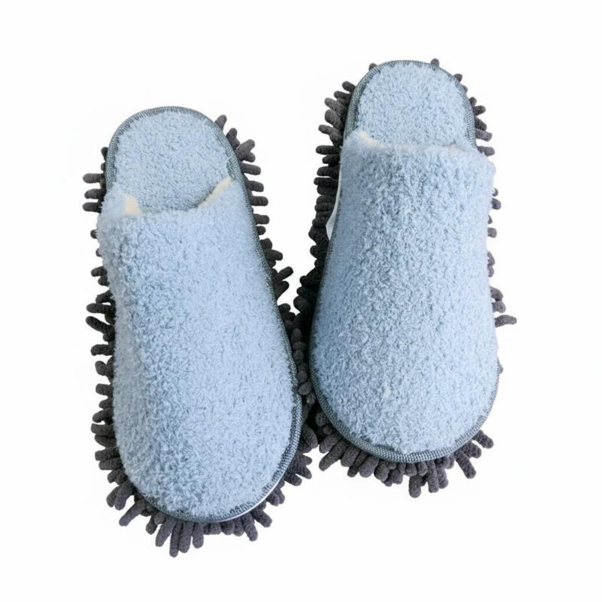 Detachable Mop Slippers Fleece Lined Cozy Floor Cleaning Slippers Time Saving Indoor Footwear for Home