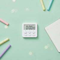 Multifunction Electronic Timer Memory Function Learning Timekeeper Alarm Clock Built-in Kickstand Electronic Stopwatch Timer for Learning, Cooking