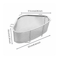 Rapid Draining Triangular Sink Food Catcher Multi-Purpose Corner Sink Strainer Basket