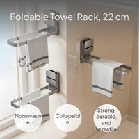 Suction Dish Cloth Rack, Foldable Towel Holder, Organizer