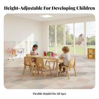 Height Adjustable Kids Table Graffiti-Resistant Surface Adjustable Height Kids Table Easy to Clean Childrens Drawing and Study Desk for Young Children