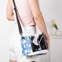 Hamster Carrier Bag with Clear Window, Soft Sided Hamster Travel Bag for Small Pet, Adjustable Shoulder Strap for Outdoor Outgoing Travel Use