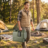 Food-Grade Water Container with Spigot Leakproof Water Container with Tap Easy to Clean Jerrycan Compact for Campers, Outdoor Enthusiasts, Travelers, Camping, Emergency Preparedness, Road Trips, Picnics