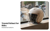 3C Certified Electric Motorcycle Helmet High Force ABS Shell All-Season Safety Helmet Comfortable Fit Safety Headwear Lightweight Design for Men, Women, Commuters, City Commuting, City Travel