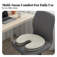 U-Shaped Viscoelastic Foam Pad Breathable Viscoelastic Foam Chair Pad U-Shaped Seat Pillow Ergonomic Design Coccyx Pad