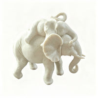 Elephant Figurine Textured Elephant Statue Cute for Coffee Table, Art Collectors