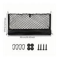Double-Layer Cargo Net Universal Car Cargo Net Car Trunk Organizer with Mesh Flexible Heavy-Duty for Travelers, Road Trips