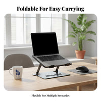 Adjustable Laptop Stand Heat Dissipation Foldable Laptop Riser Ventilated Computer Stand Er Proceed Nomic Design for Study Room