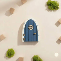 Nordic Design Wooden Fairy Door Cute Fairy Door Set Educational Children's Play Set Miniature for Children, Playroom, Desktop, Desk
