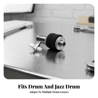 Zinc Alloy Drum Cymbal Clutch Black Felt Washer Threaded Cymbal Clutch Wing Nut Knob Music Hardware Metal