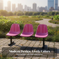 Long-Lasting Material Public Area Row Seating Sturdy Construction Hospital Infusion Chair Easy Assembly 3-Seater Waiting Bench Modular Design for Patients, Facility Managers, Business Owners, Stadiums, Airports, Bus Stations