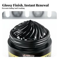 50 G Tire Refurbishing Paste Renews Black Gloss Tire Gloss Gel Protection Wheel Polishing Paste for Auto Cleaners, Garage, Driveway
