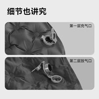 BLACKDOG黑狗防潮垫户外露营帐篷充气床垫地垫便携坐垫单人睡垫