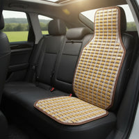 Backrest Cushion Breathable Cushion with Bamboo Slats Cooling for Drivers, Commuters, Road Trips