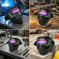 Adjustable Metal-Joining Face Guard Hands-Unrestricted Metal-Joining Mask Lightweight Safeguarding Face Guard Comfortable for Workshops