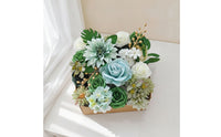 Faux Flower Arrangement Layered Artificial Flower Box Set Decorative Artificial Flowers with for Centerpieces