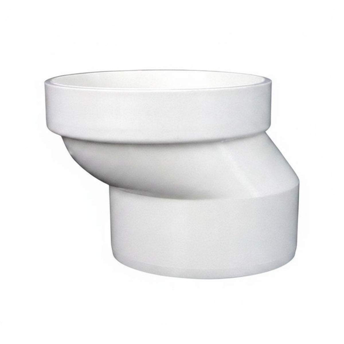 PVC Toilet Shifter Anti-Clogging Offset Toilet Drain Connector Smooth Inner Wall Plumbing Fitting for Washroom