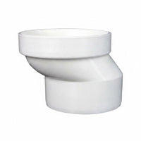 PVC Toilet Shifter Anti-Clogging Offset Toilet Drain Connector Smooth Inner Wall Plumbing Fitting for Washroom
