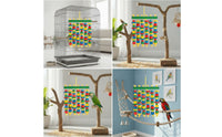 Chewable Hanging Bird Chew Toy Parrot Chew Toy Colorful Cage Accessory Natural for Parrots, Cockatiels, Conures