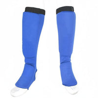 Shin Instep Guard Shock Absorbing Shin Instep Guards Thick Padding Leg Protector for Taekwondo Practitioners, Kickboxers, Sparring, Training