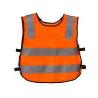 Black Trim Children's Reflective Vest Horizontal Bands Kids High Visibility Vest Sleeveless Lightweight