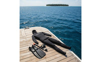 Thermal Insulation Two-Piece Snorkeling Suit Four-Way Stretch Two-Piece Diving Suit Slim Fit 3mm Neoprene Wetsuit Reduces Drag for Women, Men, Surfing