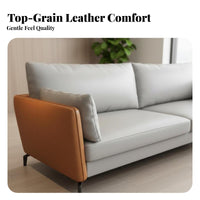 Minimalist Design Three-Seater Settee durable Wood Legs Reception Sofa Deep Seat Living Room Furniture Multiple Sizes Available for households, Apartment Dwellers, Office Managers, Lounge
