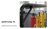 Freestanding Punching Bag Stand Indoor & Outdoor Use Gantry Training Frame Commercial Grade Heavy Duty Boxing Frame for Athletes, Teenagers, Home Gym