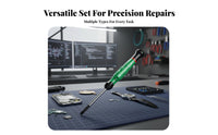 Precision Screwdriver Set Rotating Cap Precision Screwdriver Ergonomic Handle Electronics Repair Tool Kit for Professionals, Hobbyists