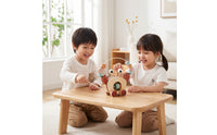 Smooth Wooden Bead Maze Toy Preschool Crab Pull Toy Portable Wooden Bead Maze Classic for Toddlers, Babies, Playroom