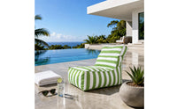 Lounge Chair Beanbag Sun-Resistant Relaxation Seat Chair Cushioned Beach Lounger for Patio, Garden