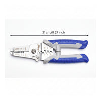 Cutting Notches Heavy Duty Wire Trimmers Synthetic Handles Multifunction Pliers Steel Head Wire Cutter Stripper Non Slip Handle for Electricians