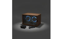 Watch Winder Cabinet Quiet Automatic Mechanical Watch Winding Box with Glass Door Retro for Men, Office