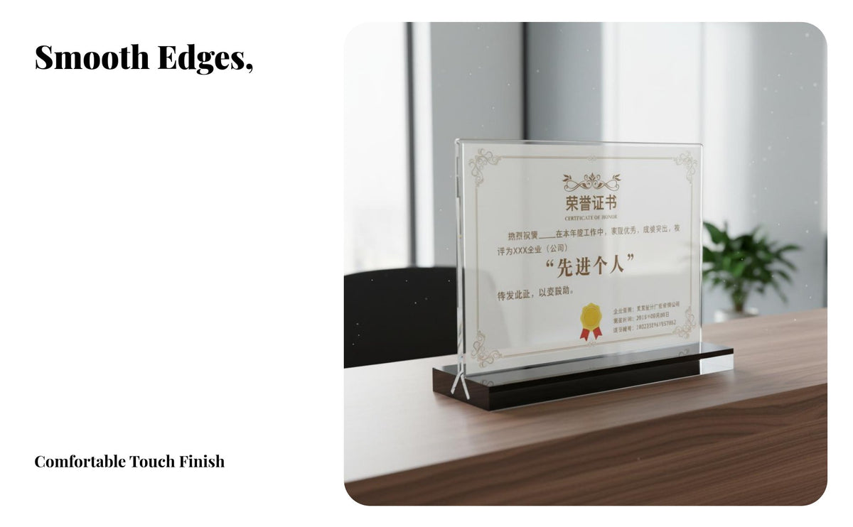 Clear Document Frame Thickened Material Acrylic Sign Holder Easy Insert Design