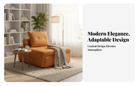 Multi-Functional Design Pull-out Single Bed Space Saving Pull-out Sleeper Armchair Easy to Convert Multifunctional Furniture Adjustable Backrest for Overnight Guests, Apartment Dwellers, Homeowners, Small Areas, Living Room, Bedroom, Home Not on Ice