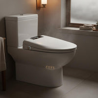 Warm Air Drying Electric Bidet Toilet Seat Self-Cleaning Nozzle Heated Bidet Seat Adjustable Water Temperature Automatic Toilet Cover Wireless Wireless Control Control
