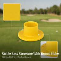4 Pieces Flat Base Rubber Golf Tee Mounting Holes Park Golf Tee Holder
