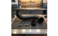 Aluminum Alloy Intake Pipe Kit Black Intake Pipe with Silicone Coupler Long-Lasting High Performance for Car Enthusiasts