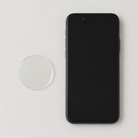Round Transparent PVC Badge, Photocard Holder for ID, Plastic Protector for Identification Badges, Use at Events
