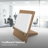 Cardboard PDQ Display Easy to Assemble Corrugated Cardboard Display Stand Lightweight Countertop Product Holder for Retail Stores, Commerce Shows