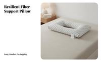 Pressure Relief Design Pillow with Ear Hole Breathable Material Ear Piercing Pillow Skin-Friendly for Earphone Users, Sleeping, Napping